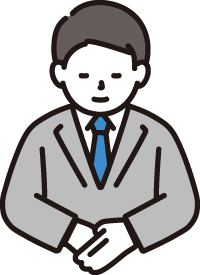 お辞儀する社員